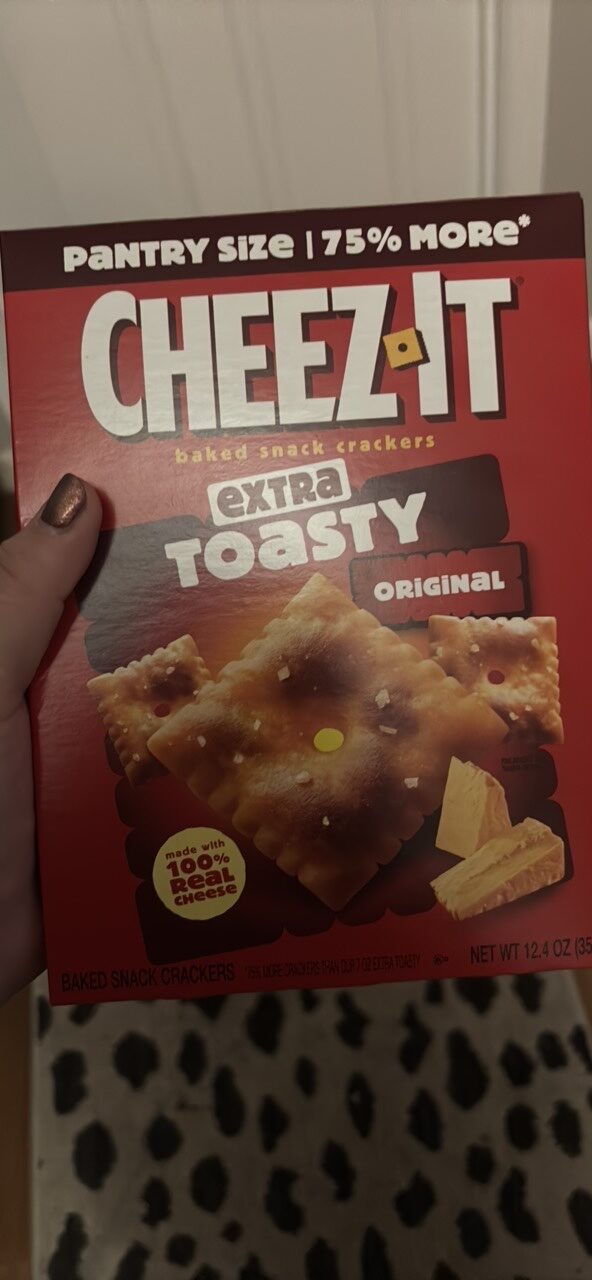 Cheez-It Baked Snack Crackers Extra Toasty Family Size